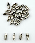 2.5mm Ball Chain Clasp Rhodium