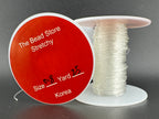 TBS Korean Elastic Cord Available in 0.8mm and 1.0mm Clear 25 yard Roll