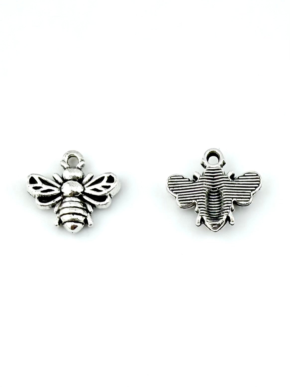 11.5mm Bee Charm Rhodium