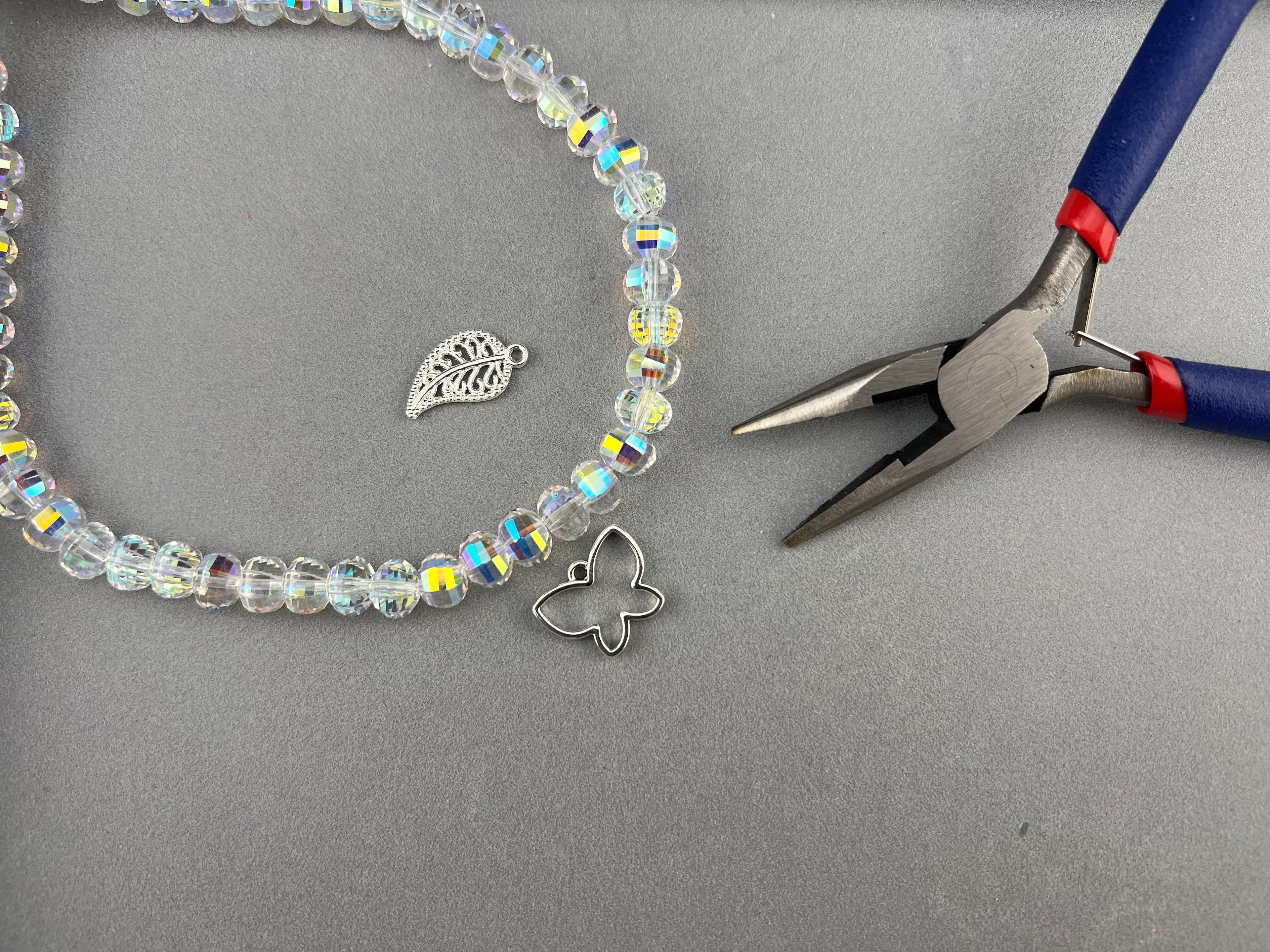 Glass Rondelle Beads Crystal AB