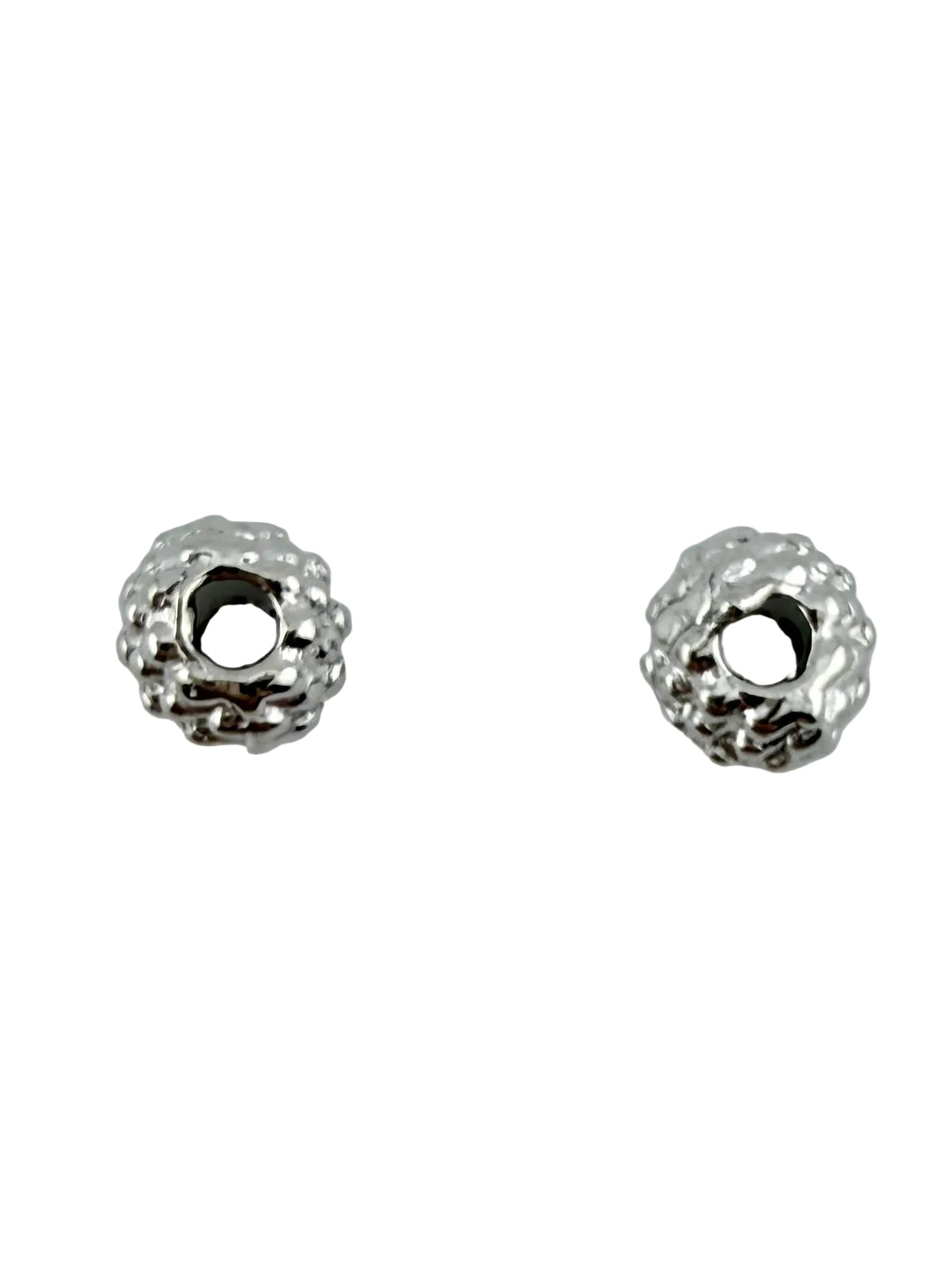 4x6mm Spacer Bead Rhodium