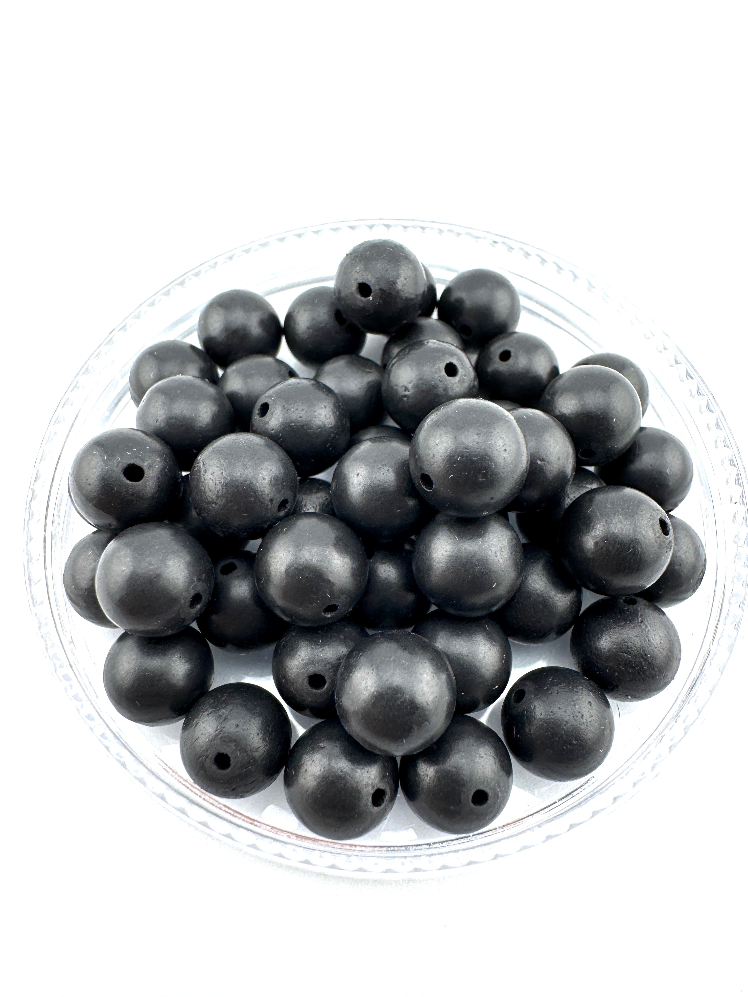 Shungite Beads Available in 6mm, 8mm Sizes