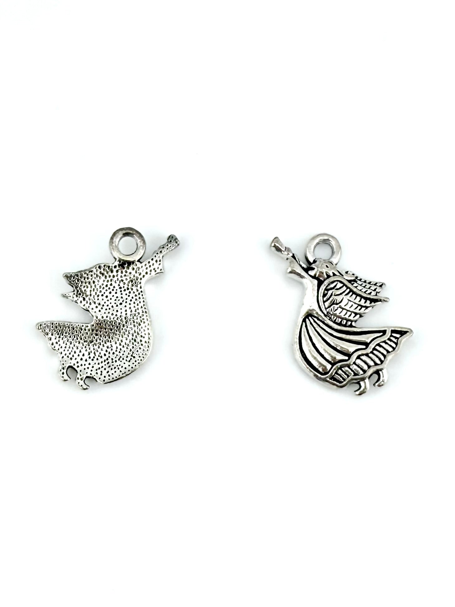 21mm Musical Angel Charm Rhodium