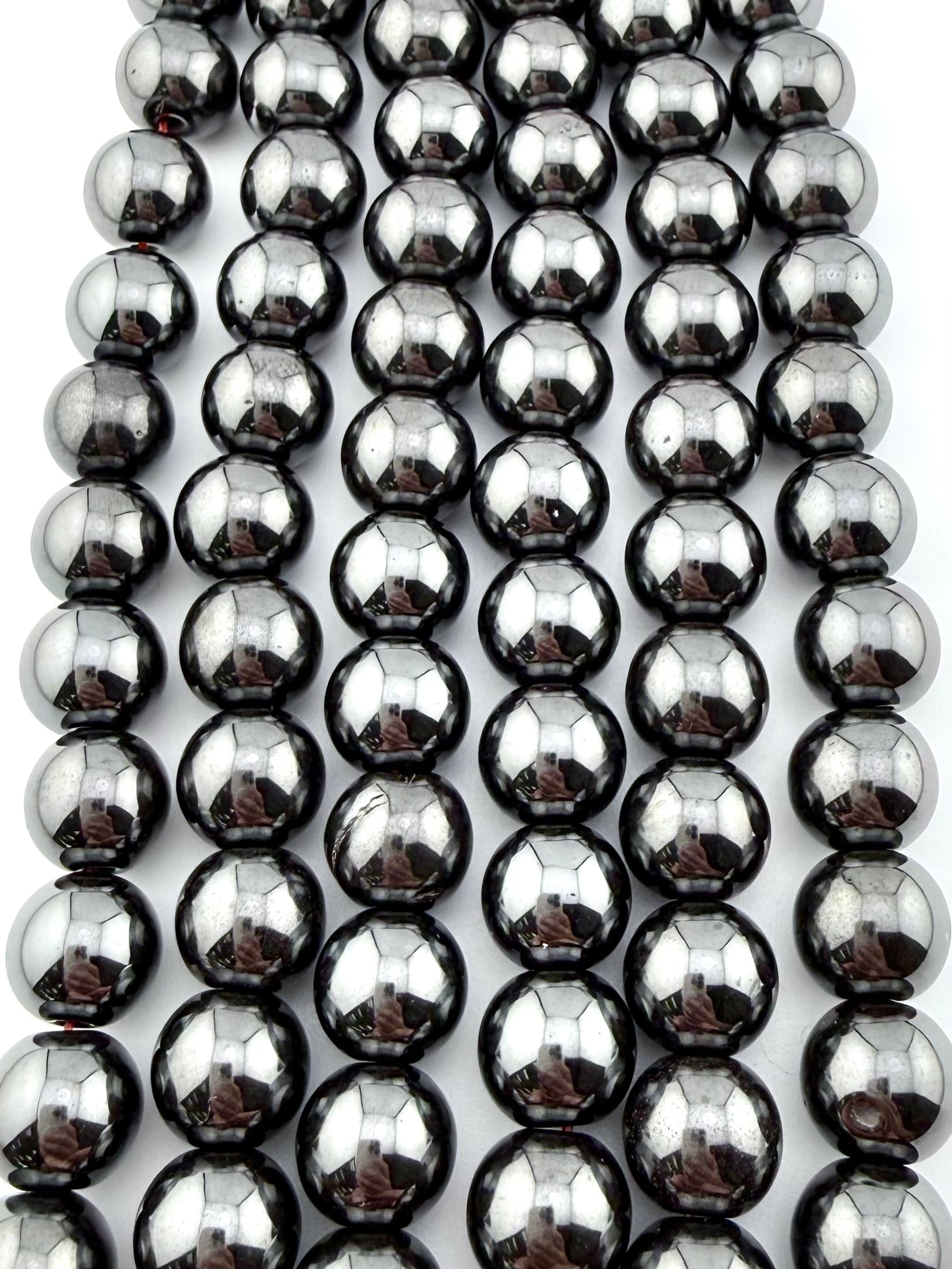 10mm Round Hematite Beads