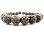 Dyed Lava Stone Grey Beads Available in 8mm Sizes