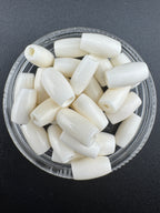 Ivory Buffalo Bone Pipe, Standard thickness  0.5–4inch Carved Bone Pieces for Jewelry & Crafts