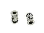 10x6.5mm Barrell Spacer Bead Rhodium