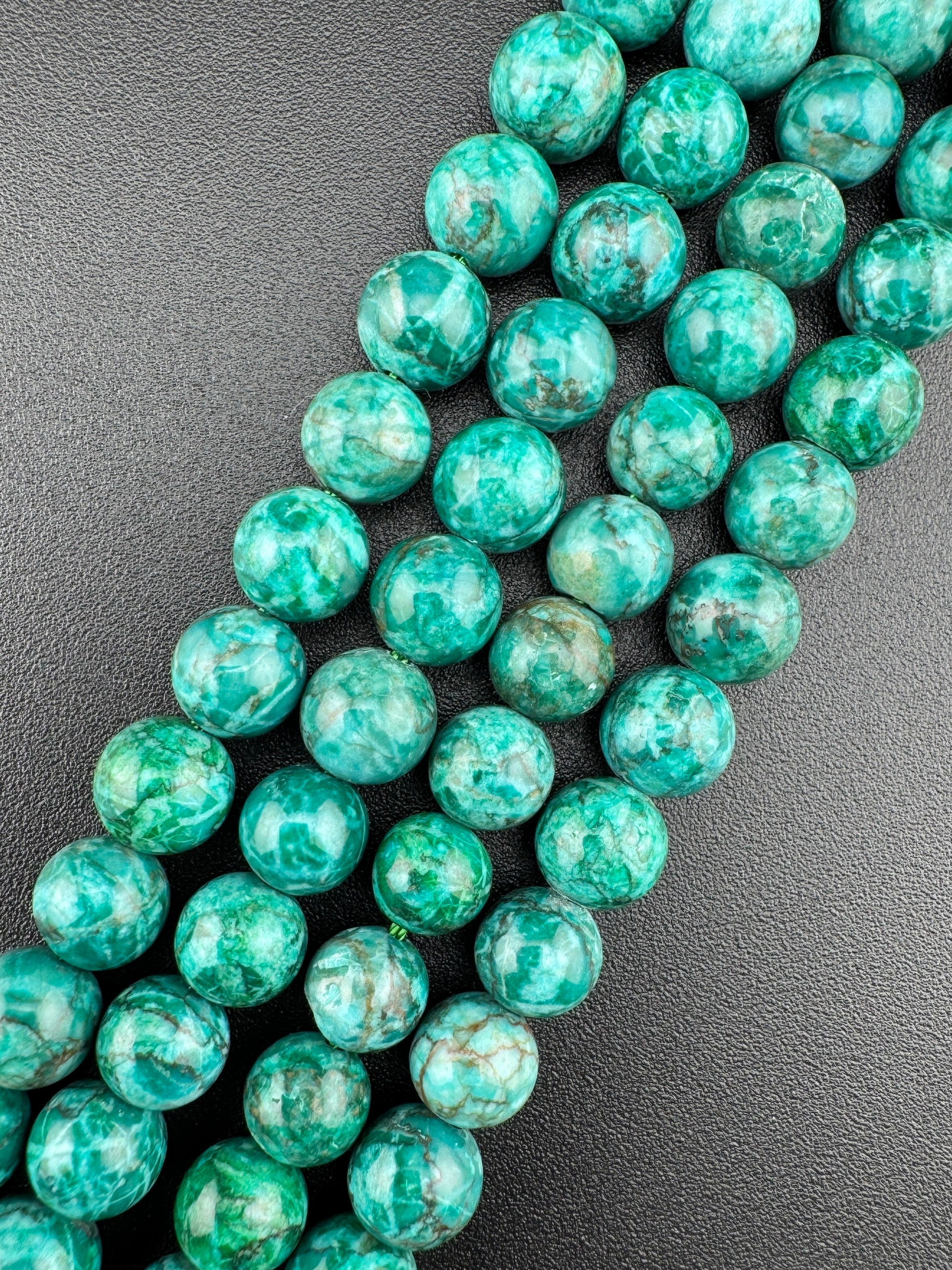 Dyed Green African Howlite Available in 6mm, 8mm, 10mm, 12mm Sizes