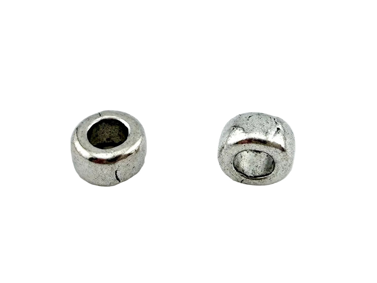 3x5mm Spacer Bead Rhodium