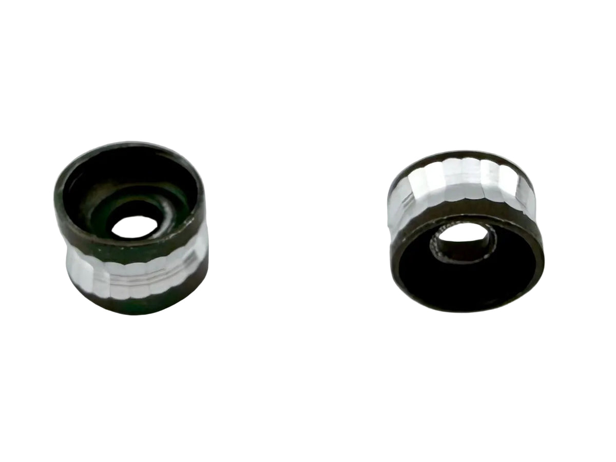 4x6mm Holographic Spacer Bead Black