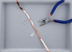 2.5x6mm Hematite Flat Heart Rose Gold