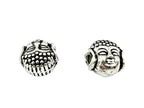 7x5mm Buddah Head Spacer Rhodium