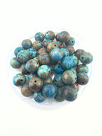 Blue Decorative Agate Beads Available in 6mm, 8mm, 10mm Sizes