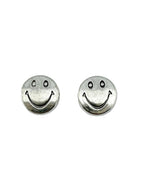 9x3mm Smiley Face Spacer Rhodium