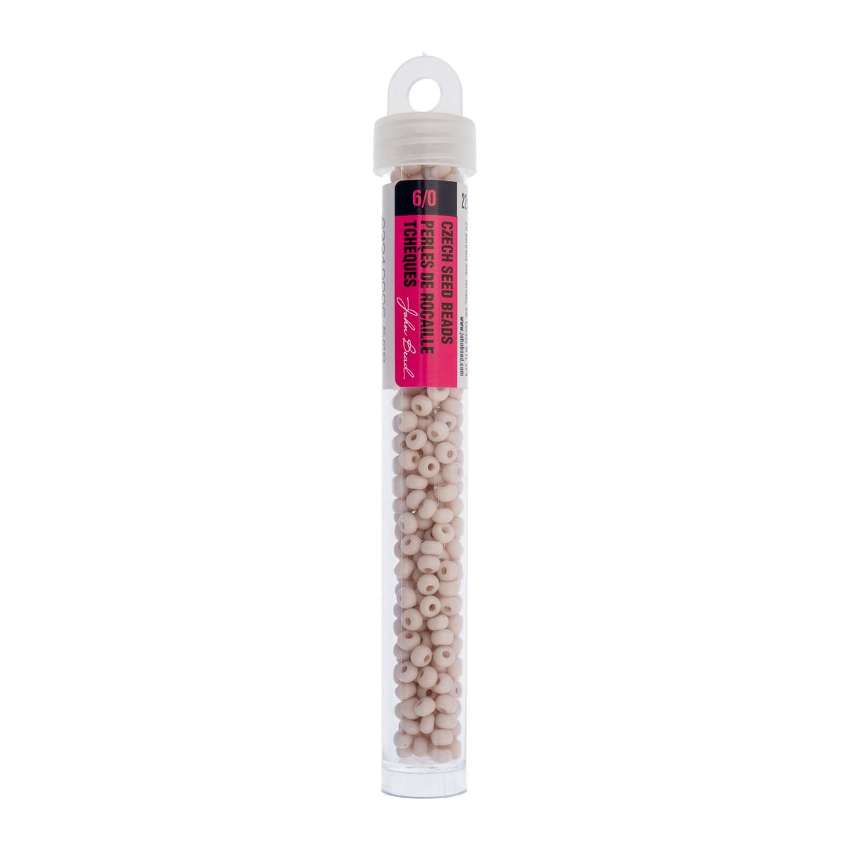 Czech Seed Beads apx. 22g Vial 6/0 Terra Vista Rose Powder
