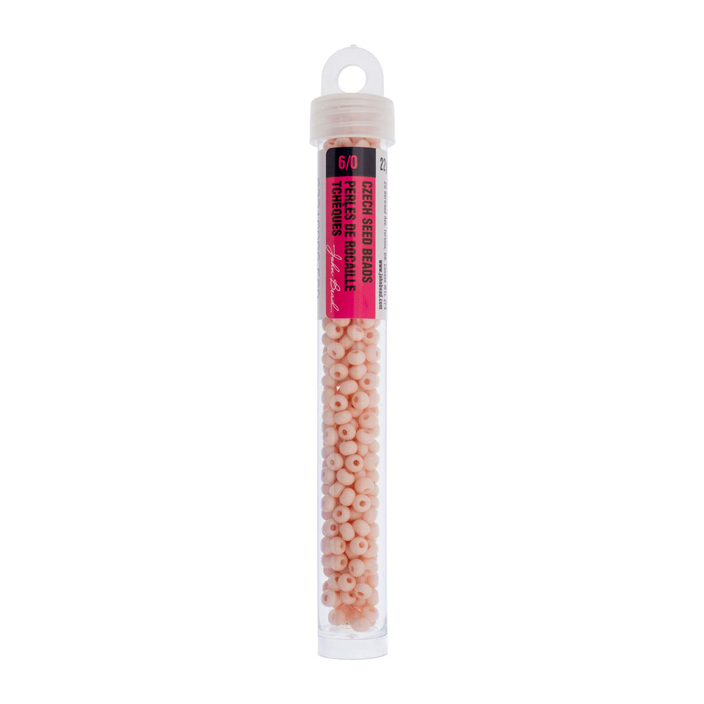 Czech Seed Beads apx. 22g Vial 6/0 Terra Vista Vintage Rose