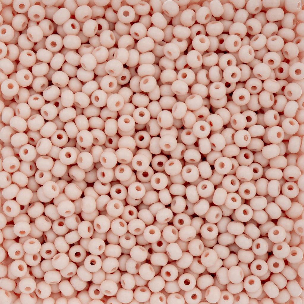 Czech Seed Beads apx. 22g Vial 6/0 Terra Vista Vintage Rose