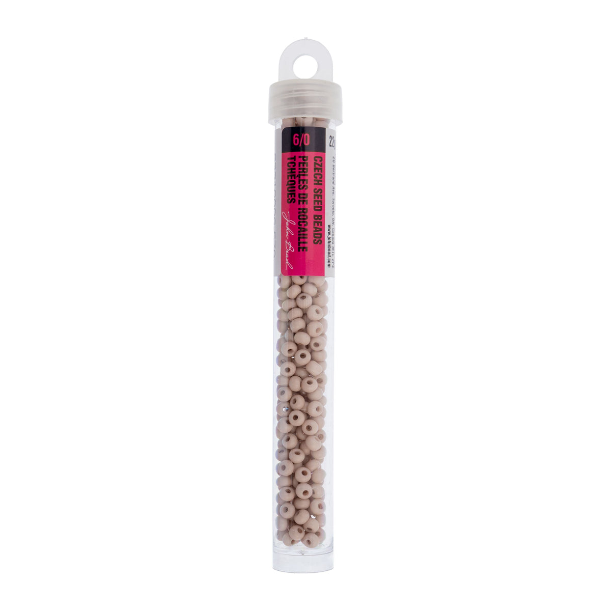 Czech Seed Beads apx. 22g Vial 6/0 Terra Vista Taupe Rose