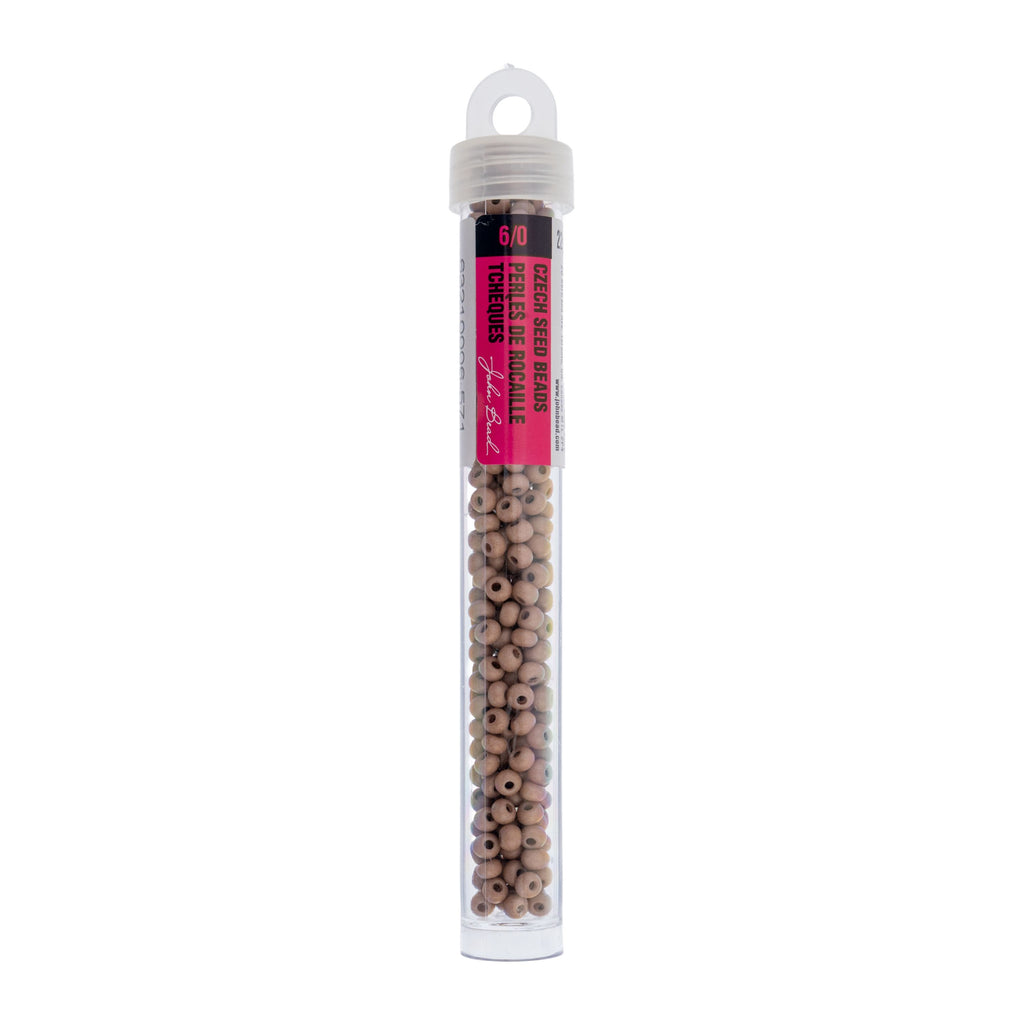 Czech Seed Beads apx. 22g Vial 6/0 Terra Vista Mocha