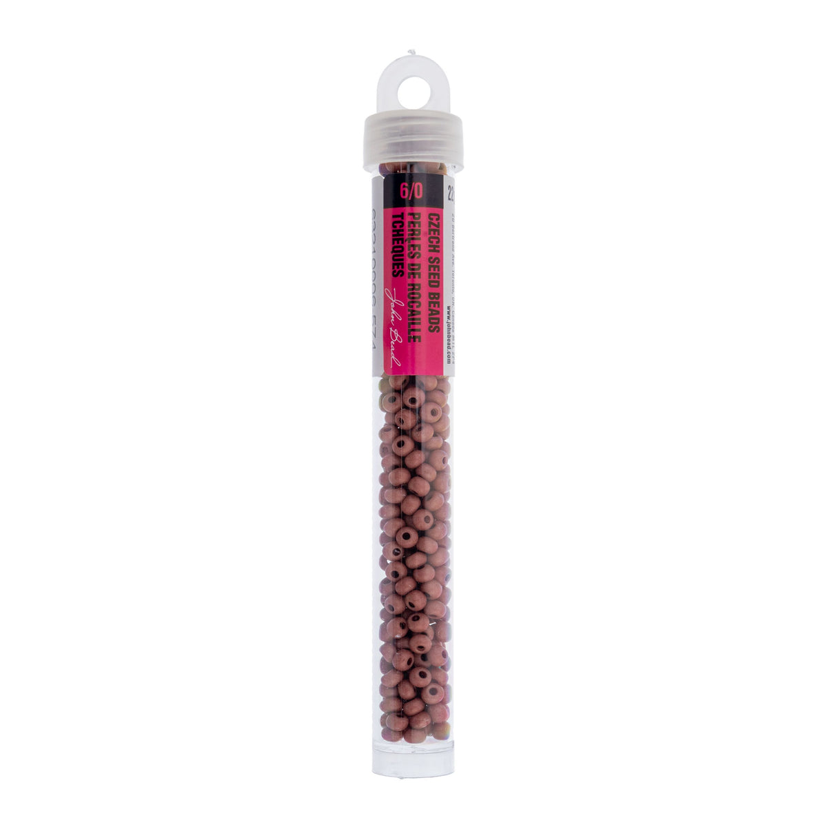 Czech Seed Beads apx. 22g Vial 6/0 Terra Vista Light Mahogany