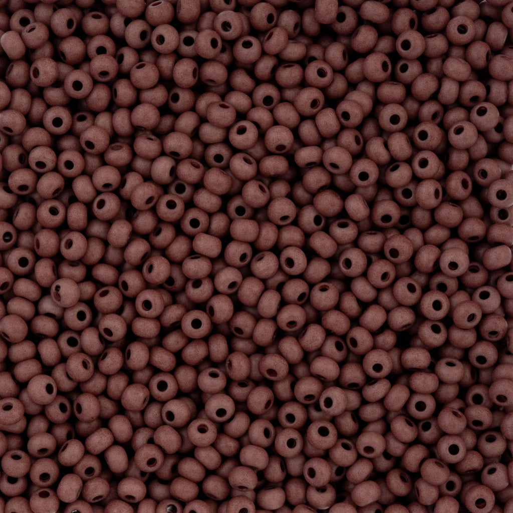 Czech Seed Beads apx. 22g Vial 6/0 Terra Vista Light Mahogany