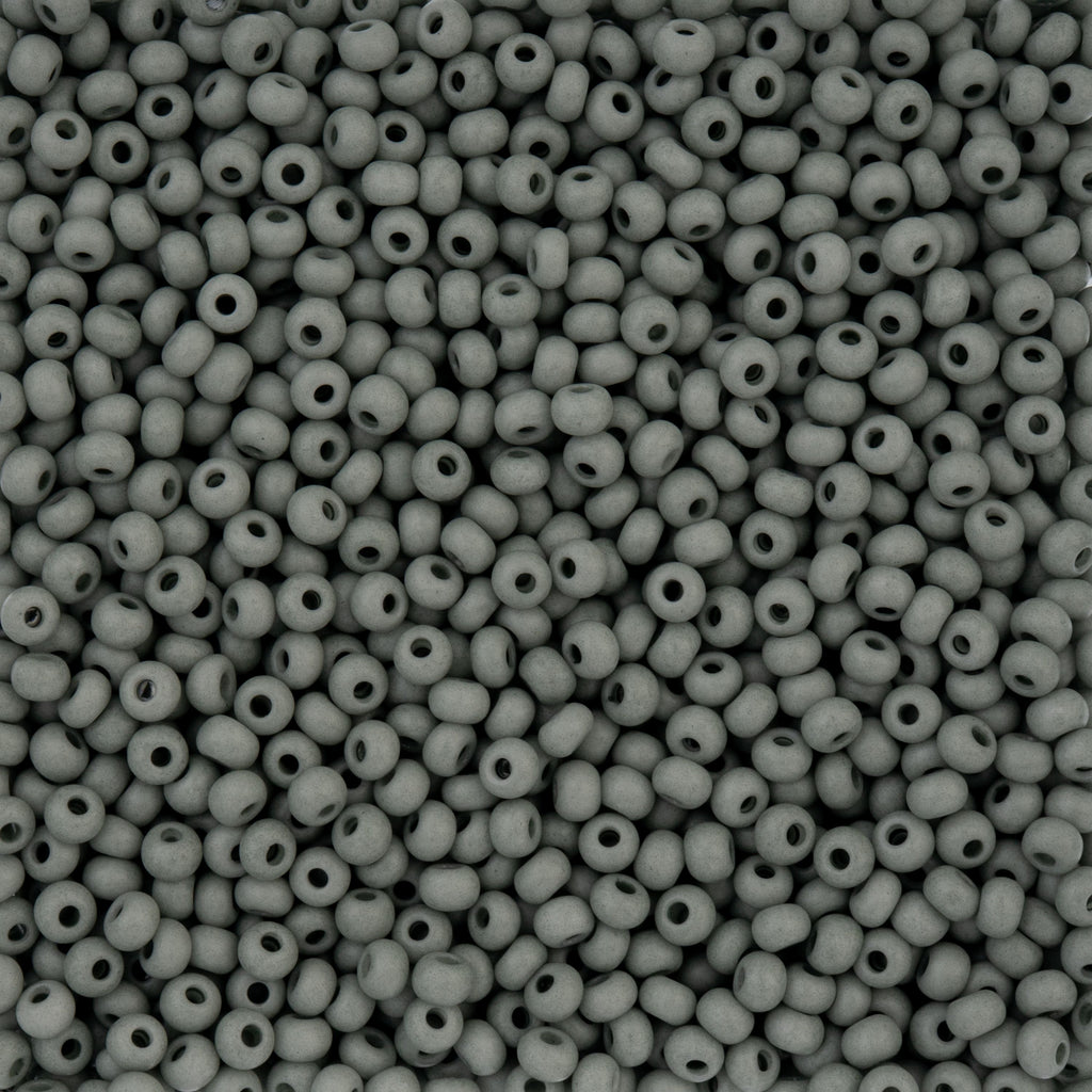 Czech Seed Beads apx. 22g Vial 6/0 Terra Vista Whispering Grey