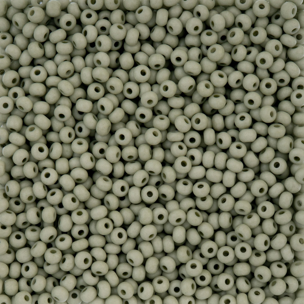 Czech Seed Beads apx. 22g Vial 6/0 Terra Vista Lichen