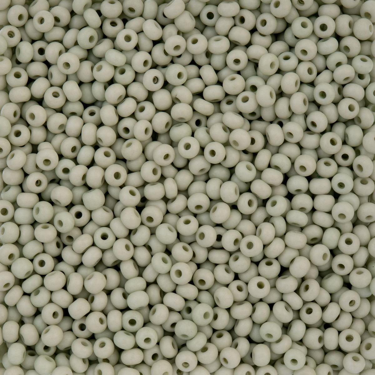 Czech Seed Beads apx. 22g Vial 6/0 Terra Vista White Sage
