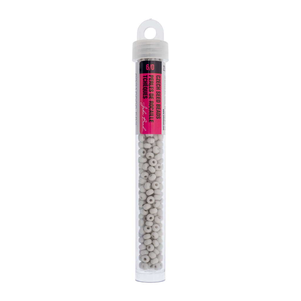 Czech Seed Beads apx. 22g Vial 6/0 Terra Vista Stone Dust