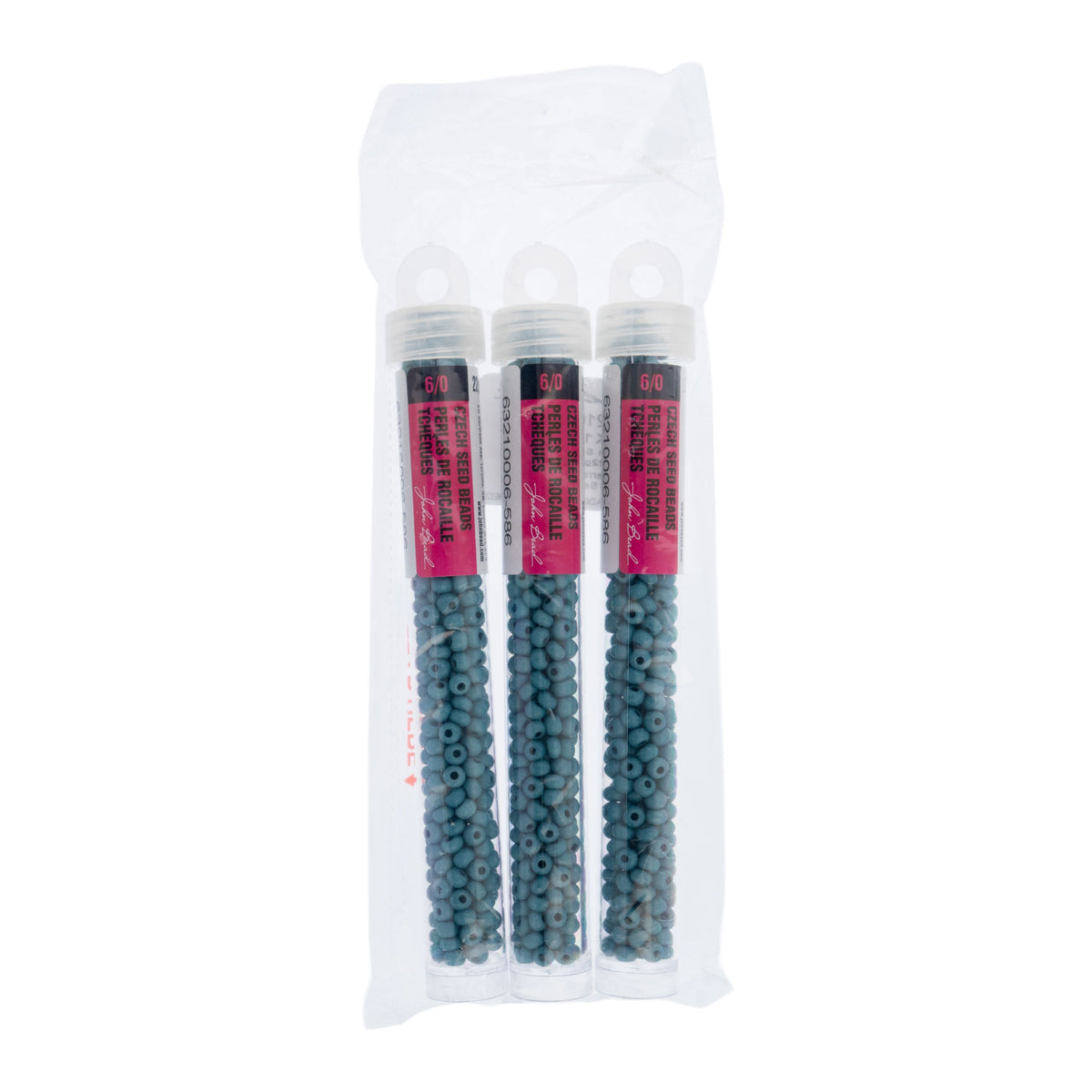 Czech Seed Beads apx. 22g Vial 6/0 Terra Vista Deep Sea