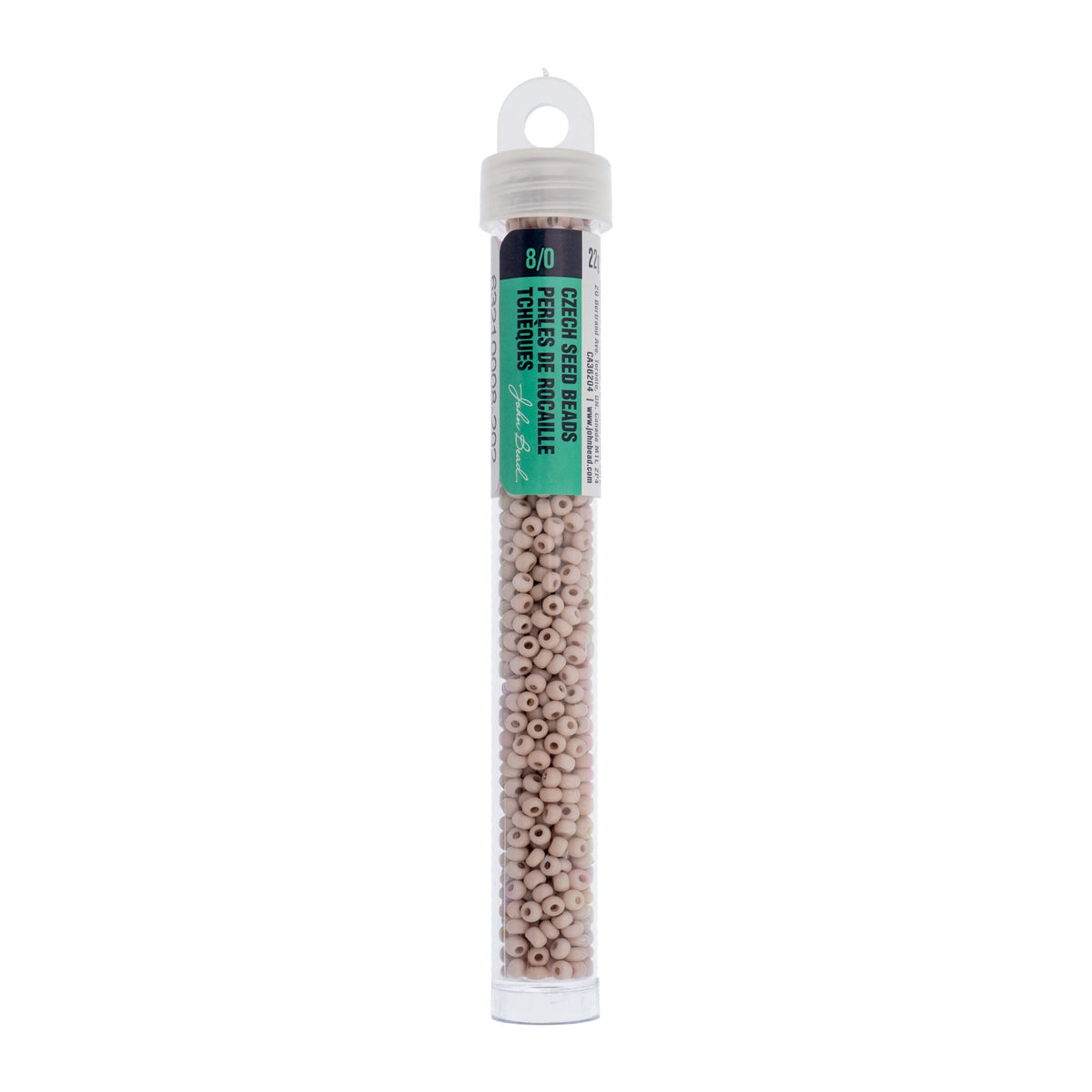 Czech Seed Bead apx. 22g Vial 8/0 Opaque Terra Vista Taupe Rose