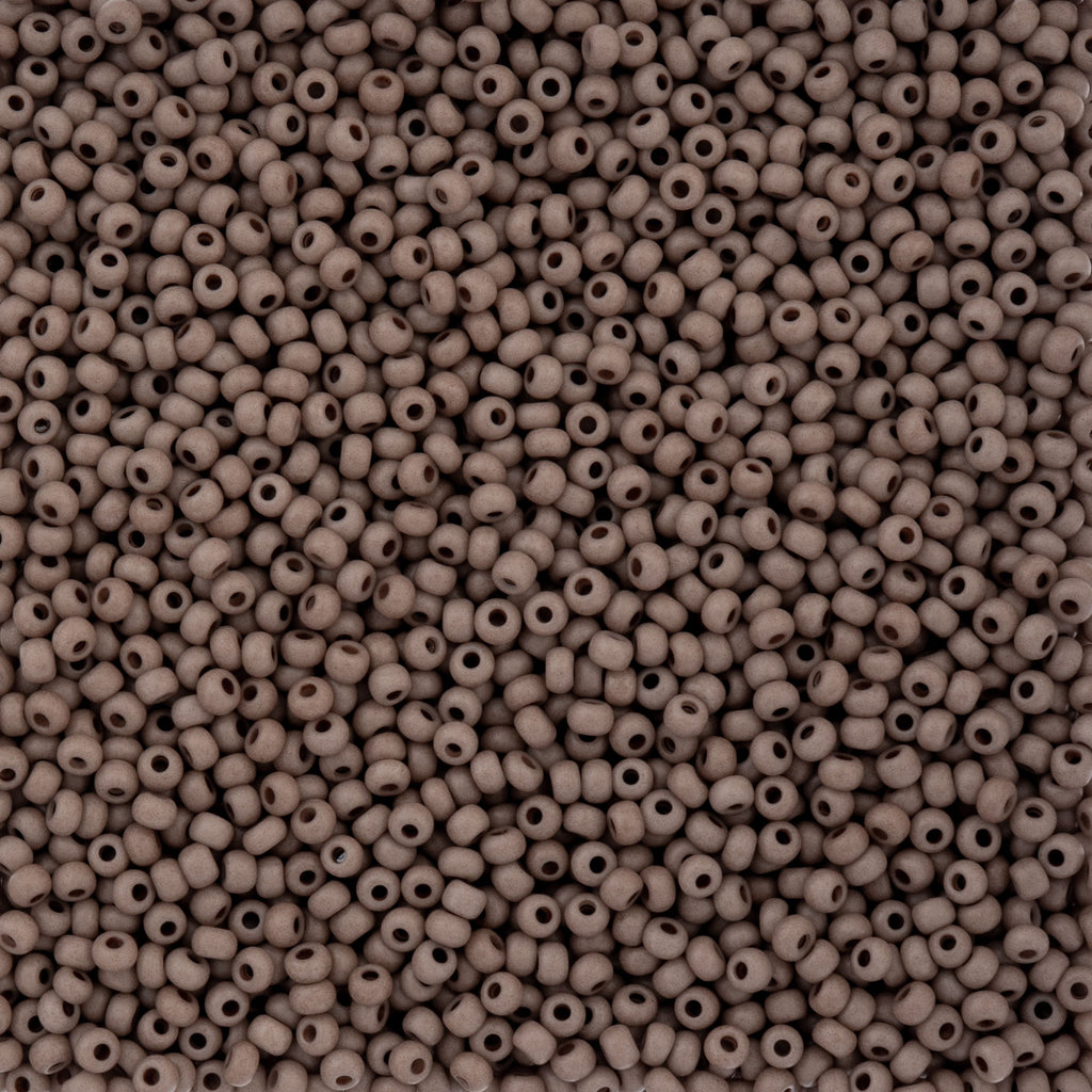 Czech Seed Bead apx. 22g Vial 8/0 Opaque Terra Vista Mocha