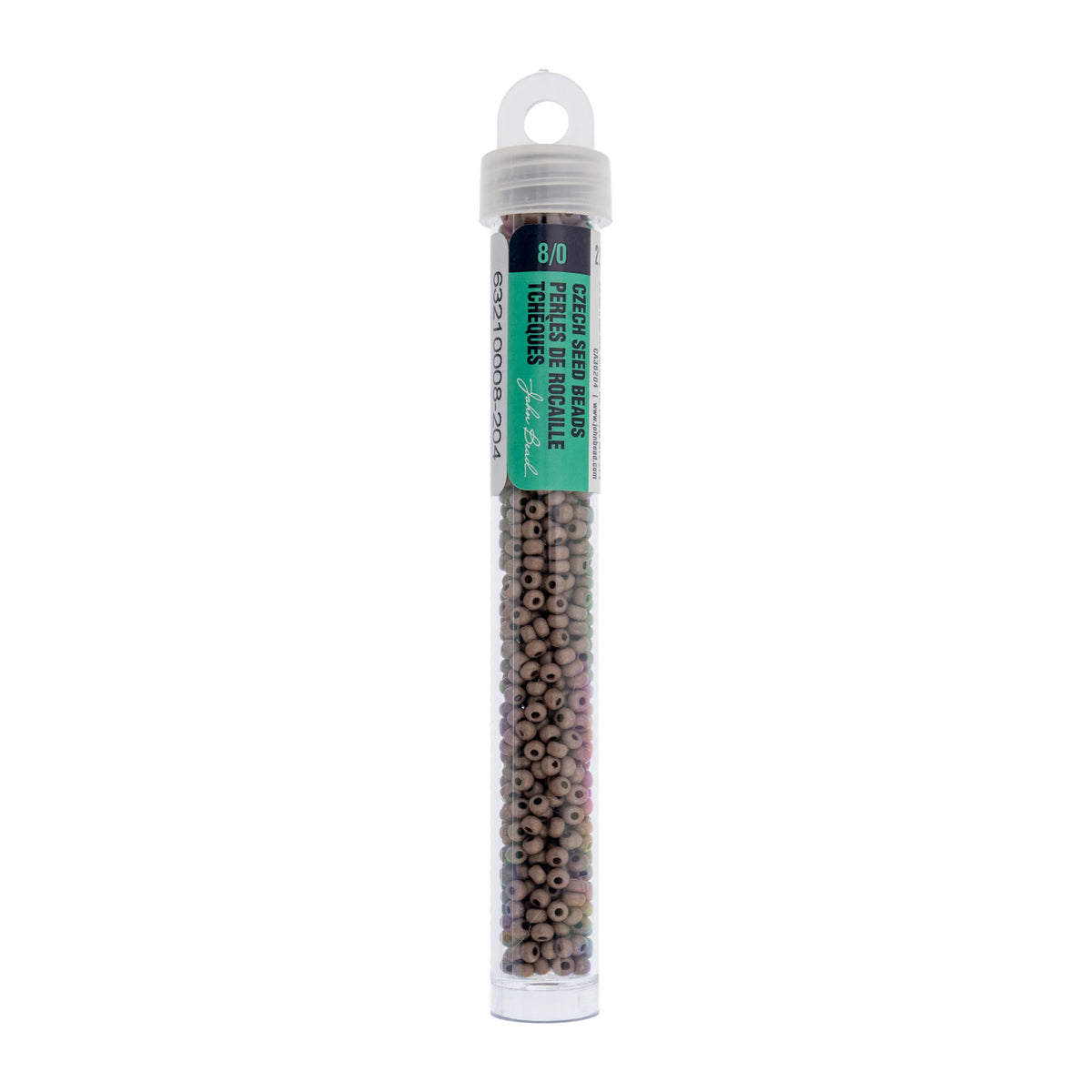 Czech Seed Bead apx. 22g Vial 8/0 Opaque Terra Vista Burnt Clay