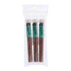 Czech Seed Bead apx. 22g Vial 8/0 Opaque Terra Vista Silt Brown
