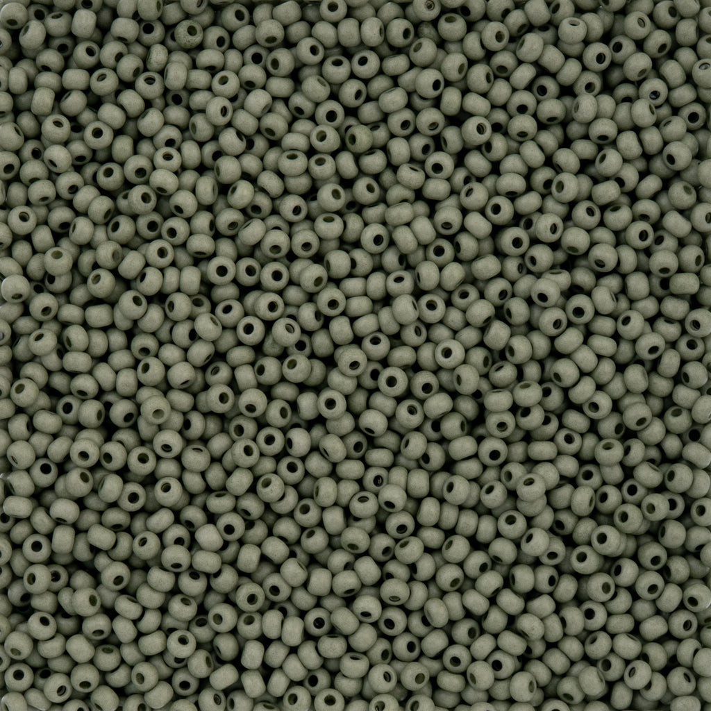 Czech Seed Bead apx. 22g Vial 8/0 Opaque Terra Vista Pale Eucalyptus