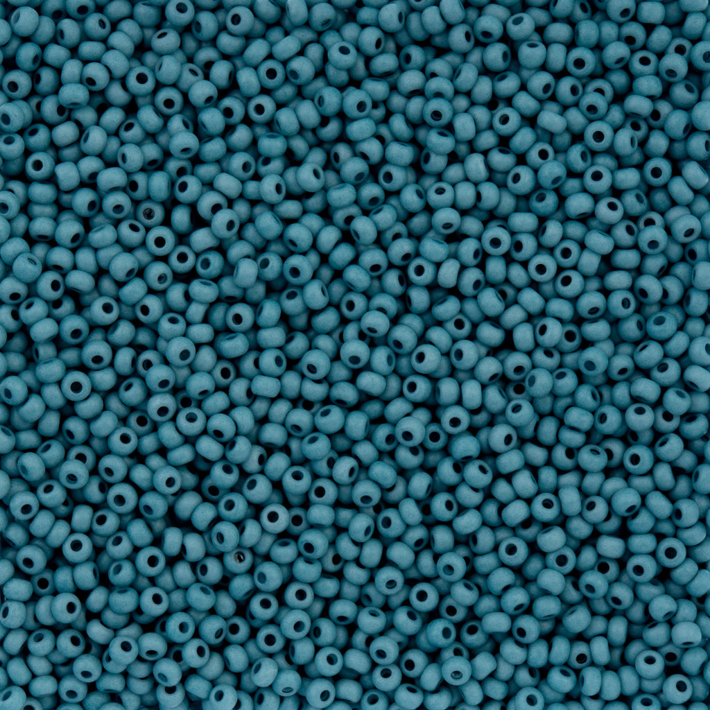 Czech Seed Bead apx. 22g Vial 8/0 Opaque Terra Vista Seafoam