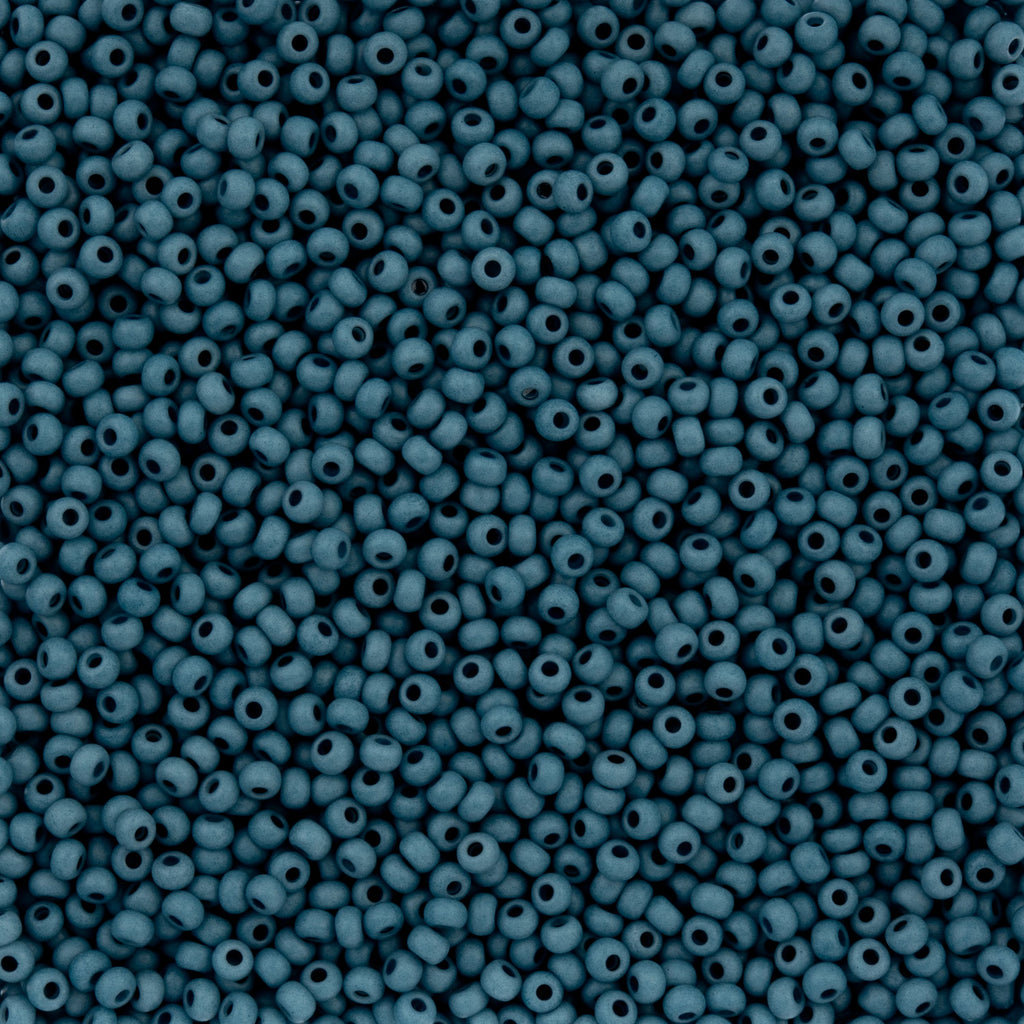Czech Seed Bead apx. 22g Vial 8/0 Opaque Terra Vista Deep Sea