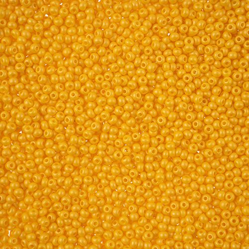 Czech Seed Beads 10/0 PermaLux Dyed Chalk yellow 22g Vial