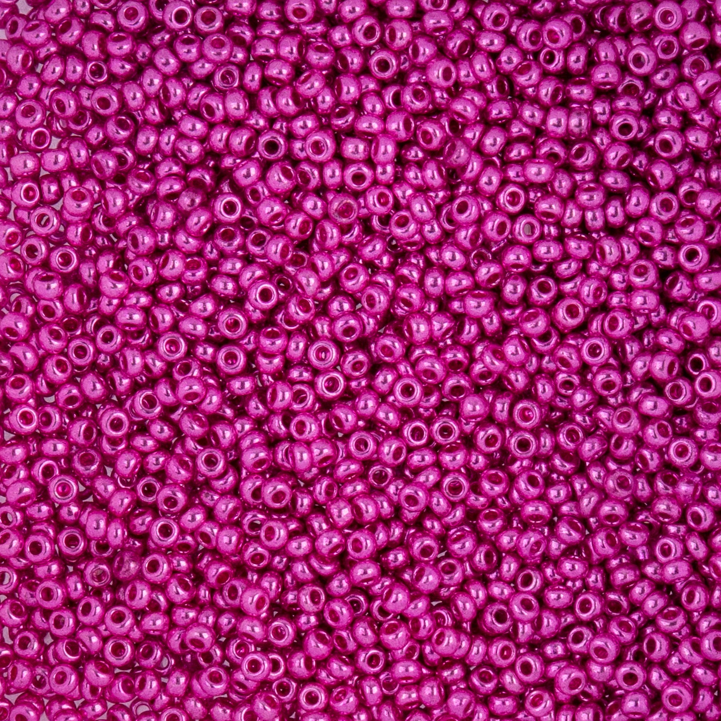 Czech Seed Beads apx. 22g Vial 10/0 Metallic Pink