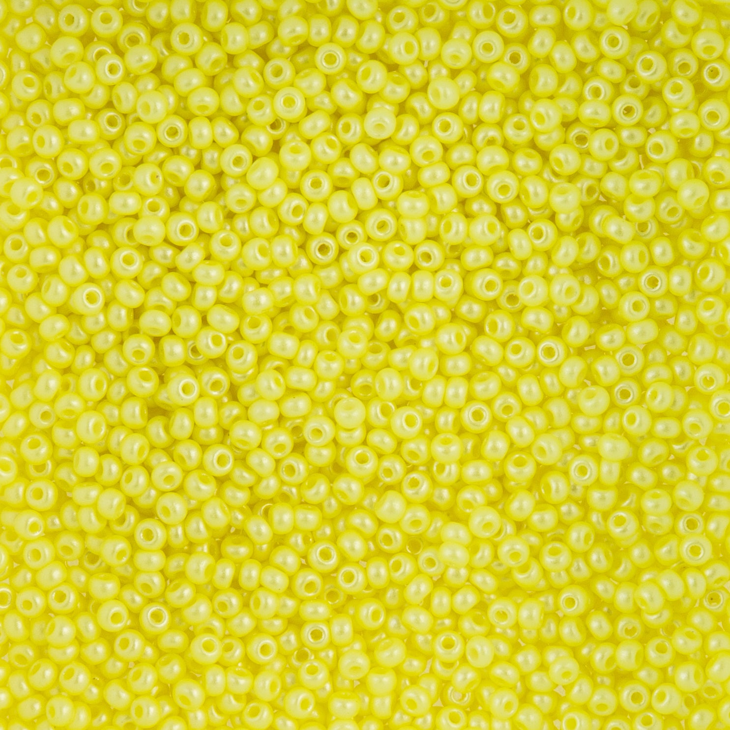 Czech Seed Beads apx. 22g Vial 10/0 Shiny Yellow