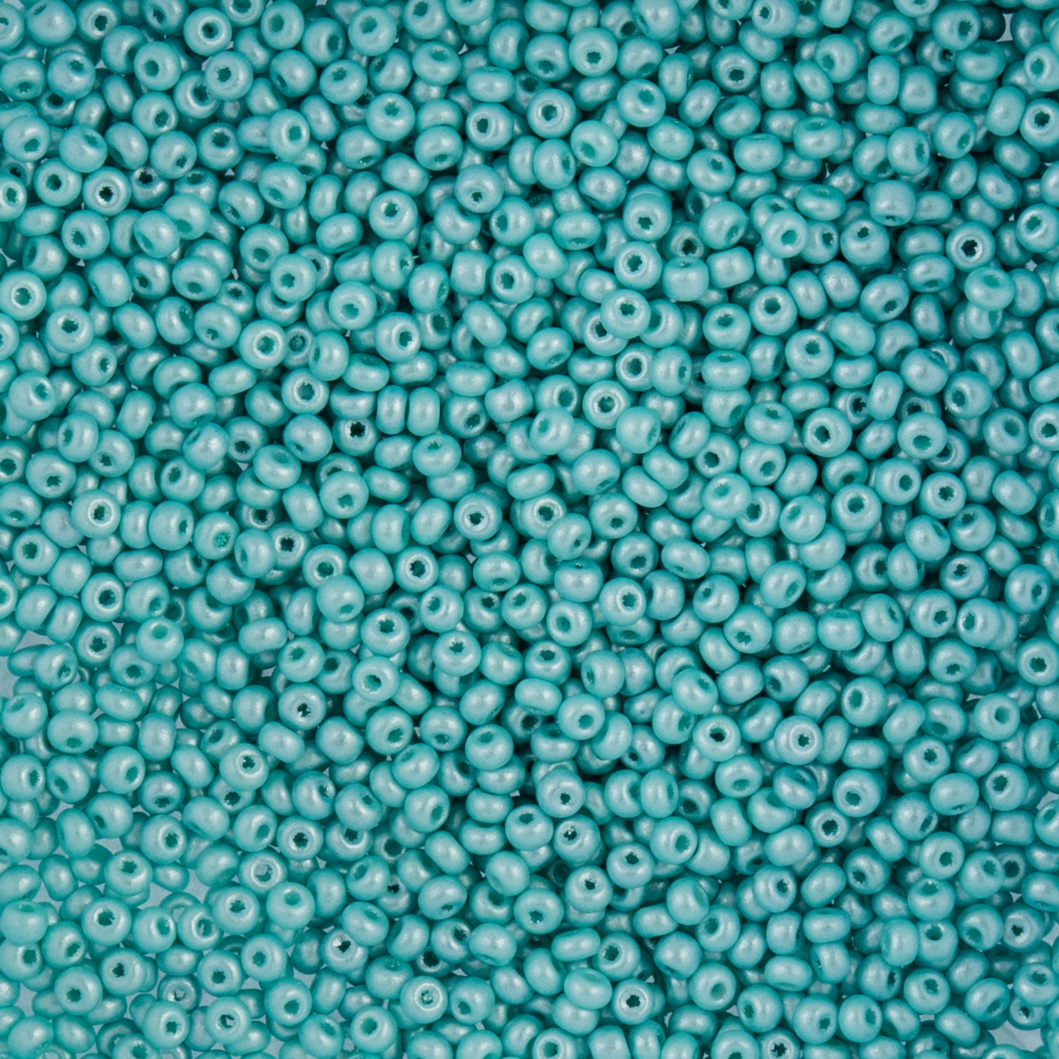 Czech Seed Beads apx. 22g Vial 10/0 Shiny Turquoise