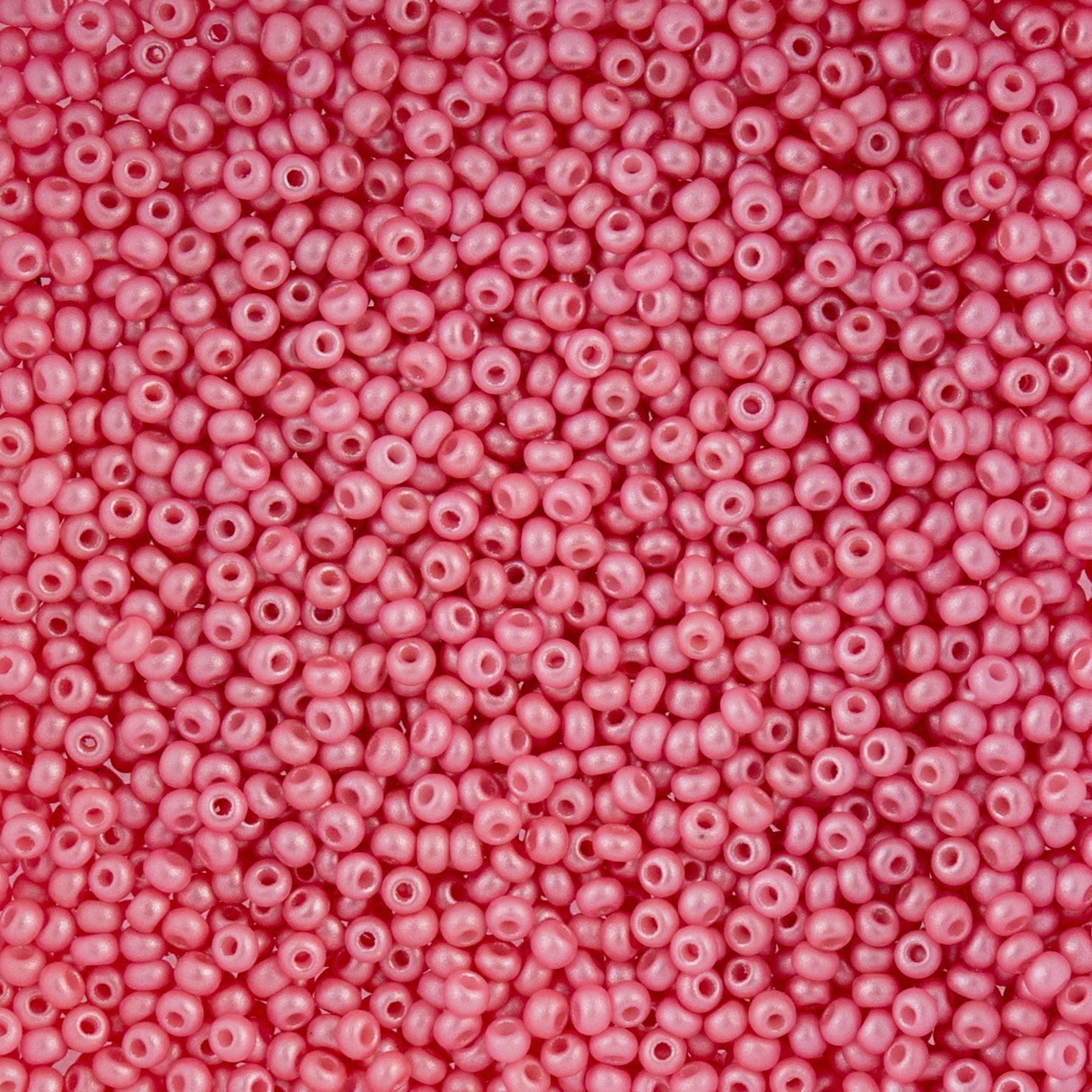 Czech Seed Beads apx. 22g Vial 10/0 Shiny Pink