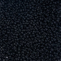 Czech Seed Beads apx. 22g Vial 10/0 Opaque Black Matt
