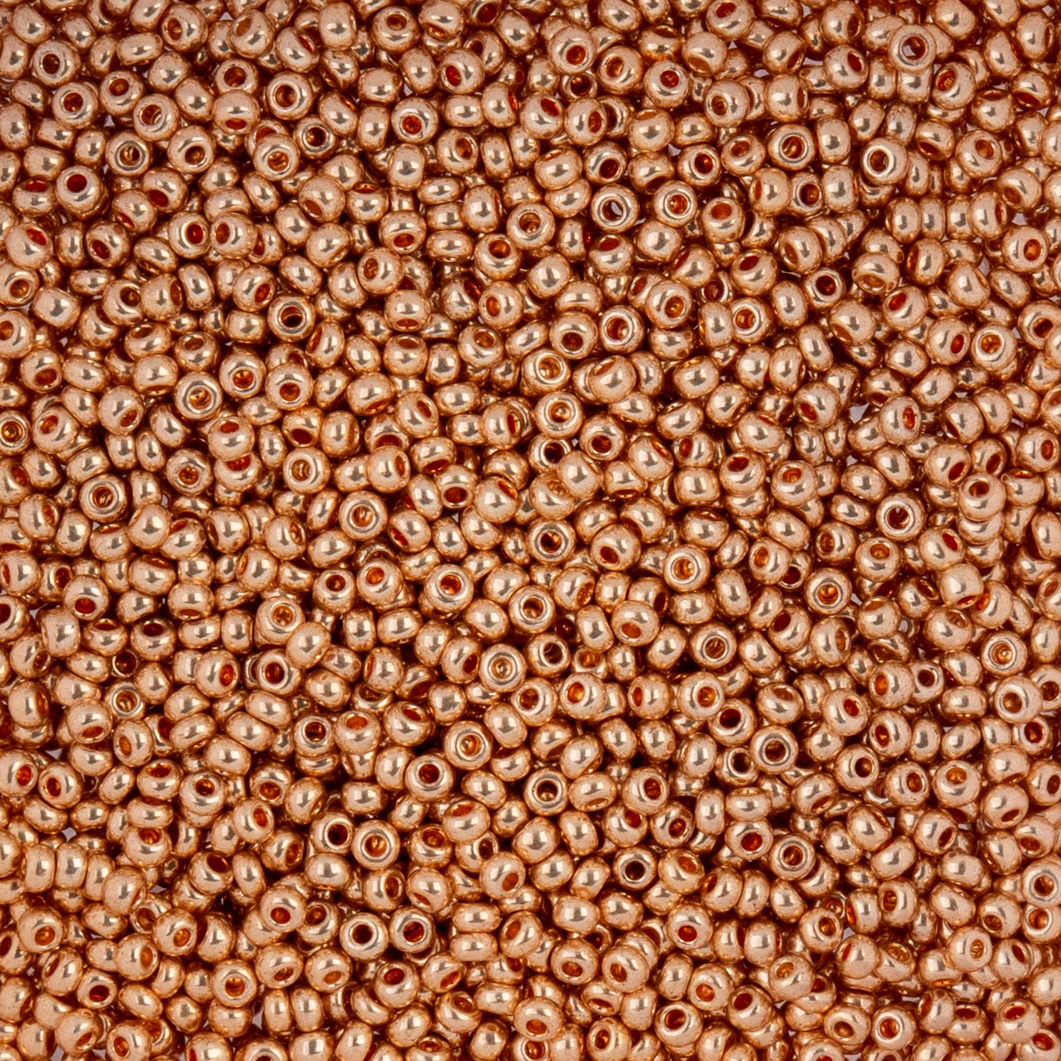 Czech Seed Beads apx. 22g Vial 10/0 Metallic Gold Solgel