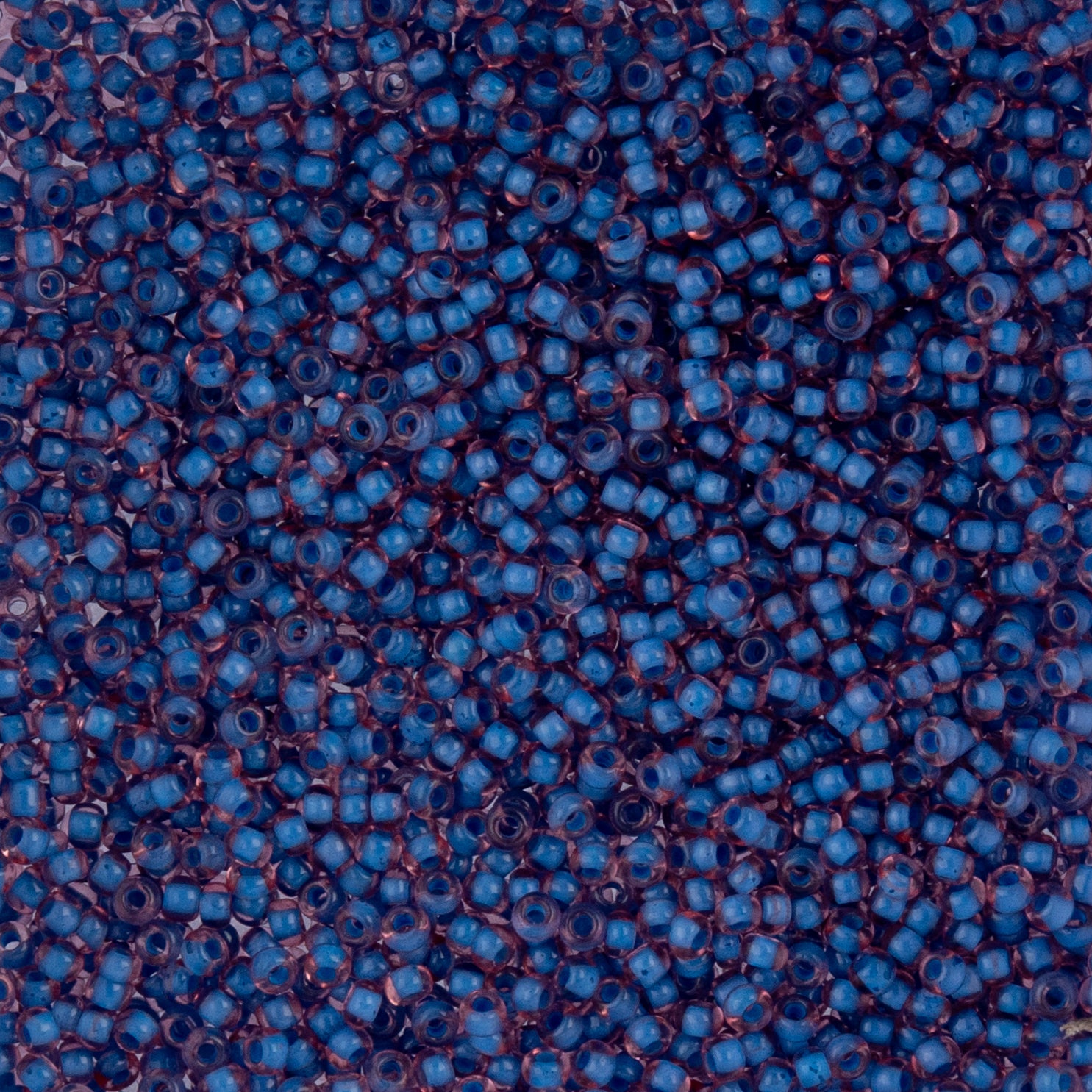 Czech Seed Beads apx. 22g Vial 10/0 C/L Pink/Blue Terra Color