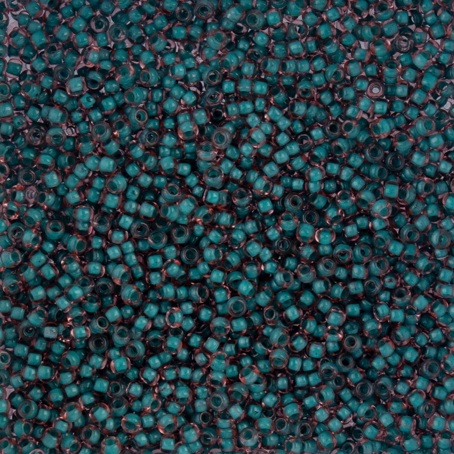 Czech Seed Beads apx. 22g Vial 10/0 C/L Pink/Green Terra Color