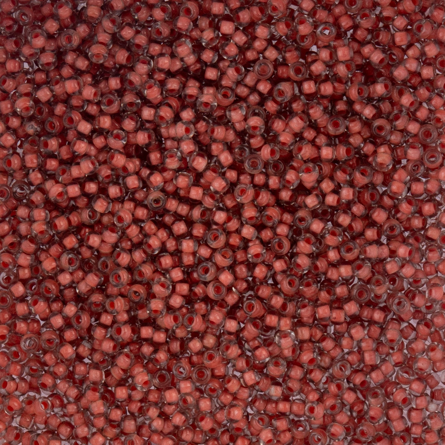 Czech Seed Beads apx. 22g Vial 10/0 C/L Beige/Orange Terra Color