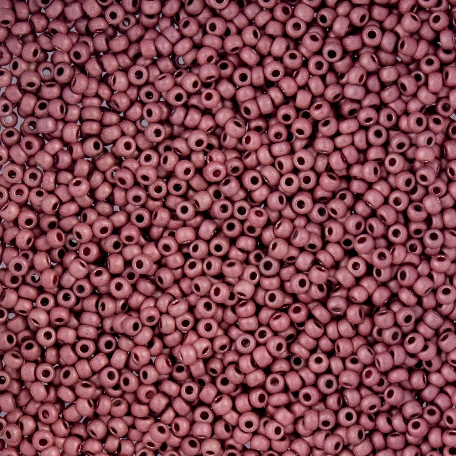 Czech Seed Beads apx. 22g Vial 10/0 Metallic Mauve Matt Terra Color