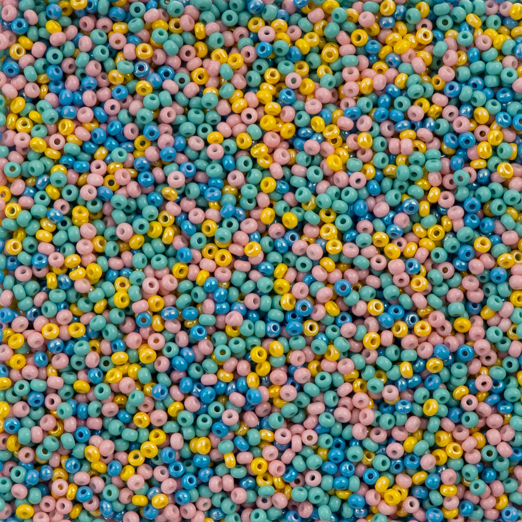 Czech Seed Beads apx. 22g Vial 10/0 Retro Pop Mix