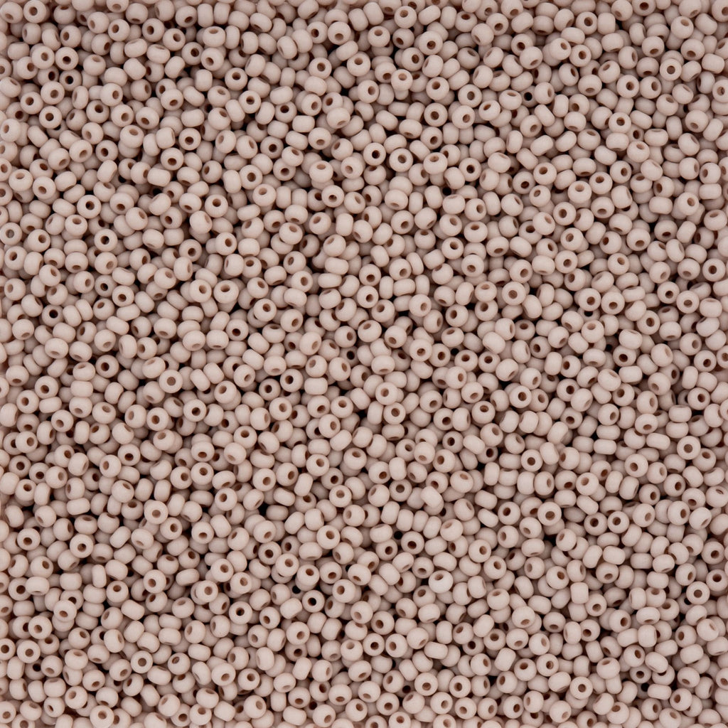 Czech Seed Beads apx. 22g Vial 10/0 Opaque Terra Vista Rose Powder